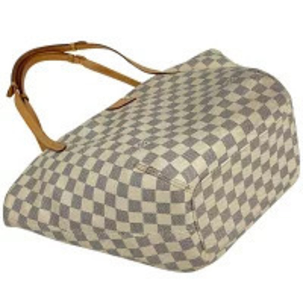 Louis Vuitton Azur Damier Shoulder Salina White Tote Bag White